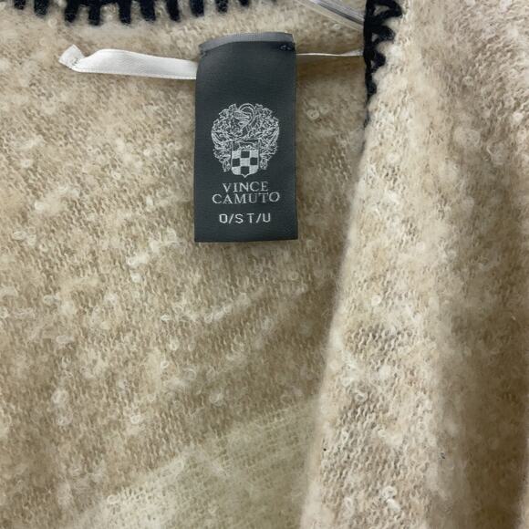 Vince Camuto Gray Tan Ombre Cape Shawl Womens Sweater - One Size, Preowned - Picture 3 of 4